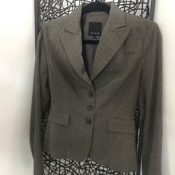 Brown and grey blazer - Picture 1 of 8